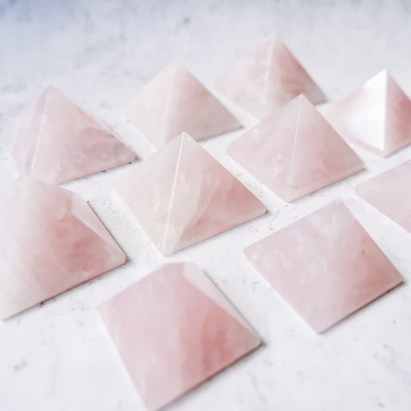Rose Quartz Pyramid - Crystal & Stone