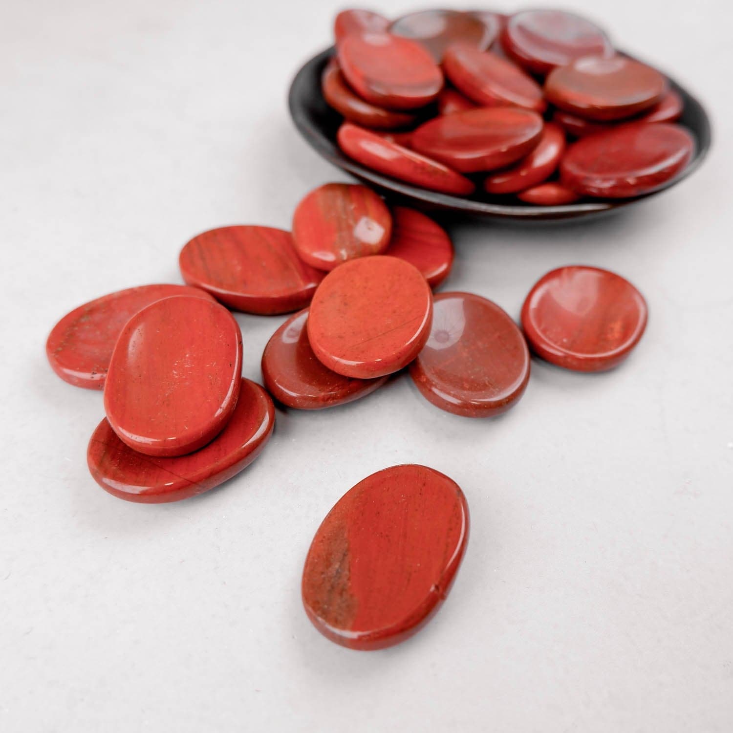 Red Jasper Worry Stone - Crystal & Stone