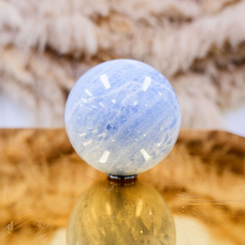 Blue Calcite Sphere 8CM x 0.76KG