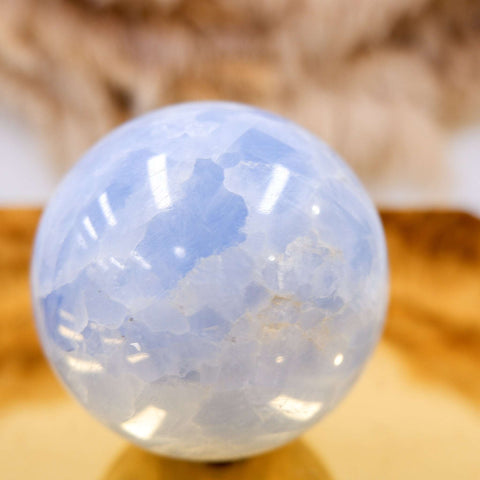 Blue Calcite Sphere 8.5CM x 0.86KG