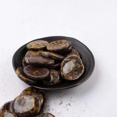 Fruit Jasper Worry Stone