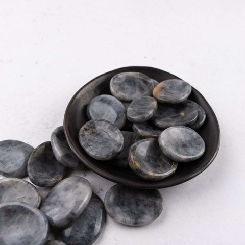 Iolite Worry Stone