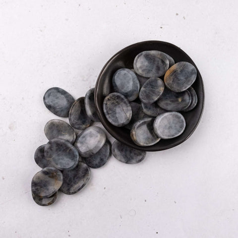 Iolite Worry Stone