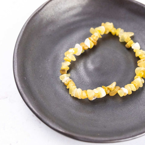 Yellow Opal Chip Bracelet