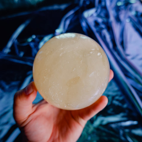 Honey Calcite Sphere