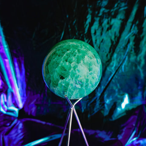 Green Fluorite Sphere