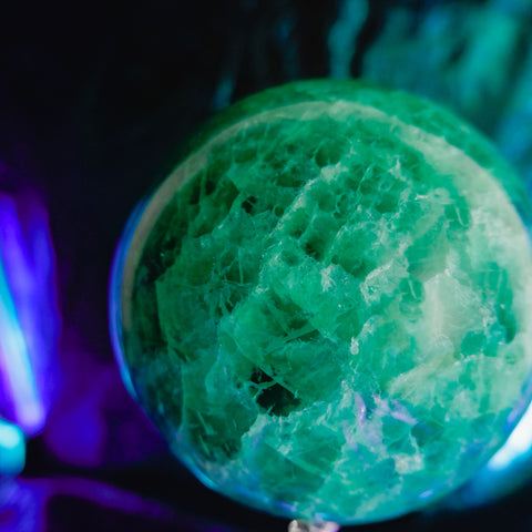 Green Fluorite Sphere