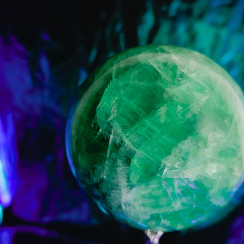 Green Fluorite Sphere