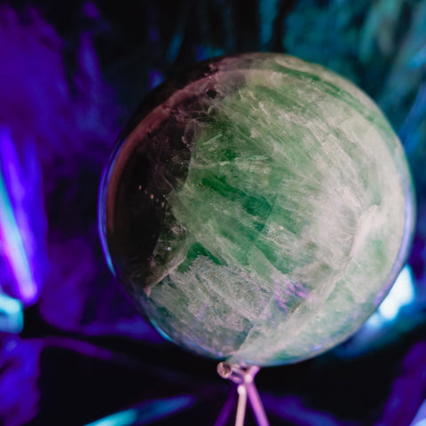 Green Fluorite Sphere