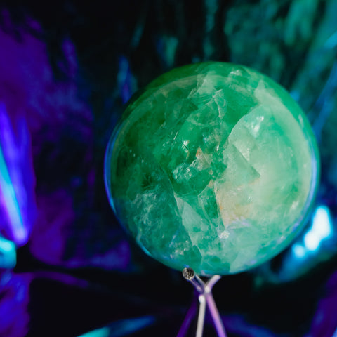 Green Fluorite Sphere