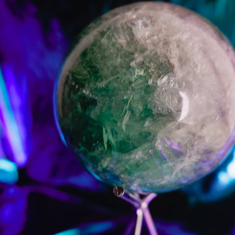 Green Fluorite Sphere