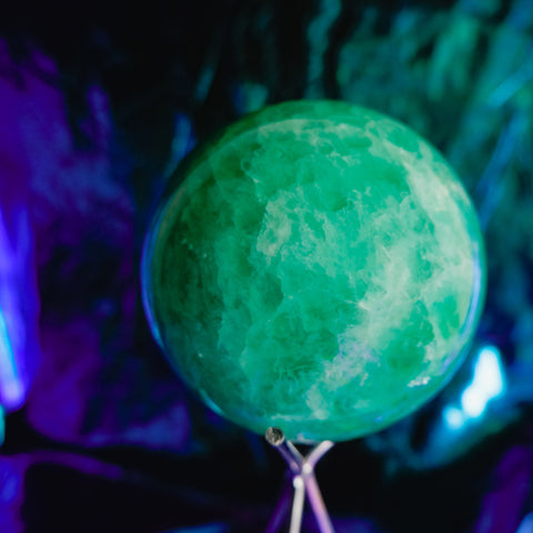 Green Fluorite Sphere