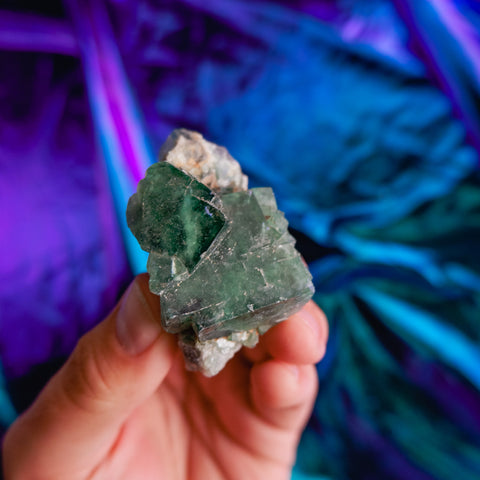 Green Fluorite Cluster