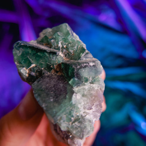 Green Fluorite Cluster