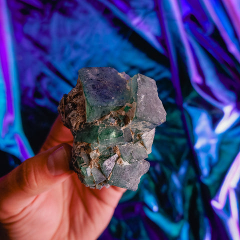 Green Fluorite Cluster