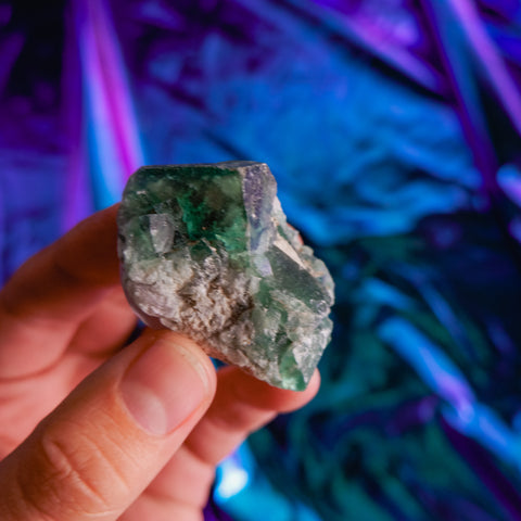 Green Fluorite Cluster