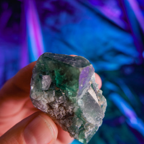 Green Fluorite Cluster