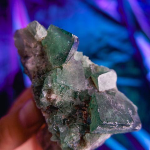 Green Fluorite Cluster