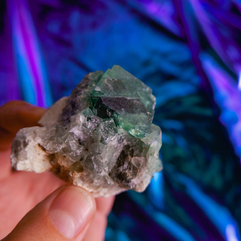 Green Fluorite Cluster