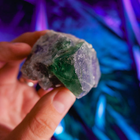 Green Fluorite Cluster