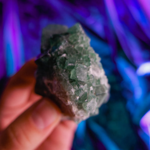 Green Fluorite Cluster