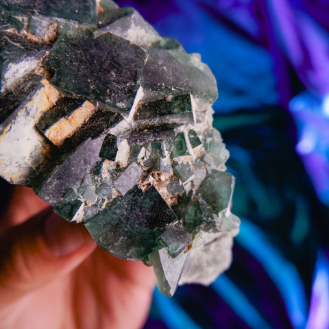 Green Fluorite Cluster