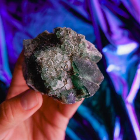 Green Fluorite Cluster