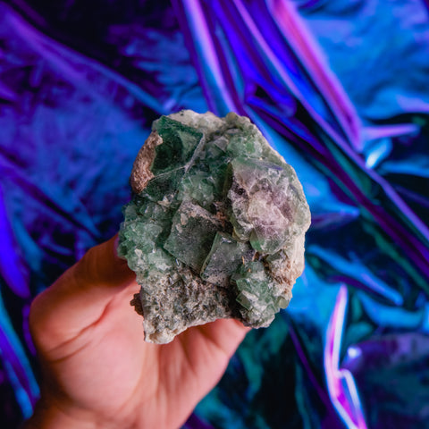 Green Fluorite Cluster