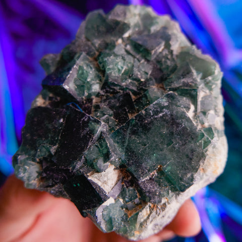 Green Fluorite Cluster