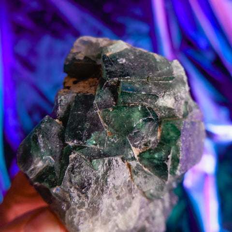 Green Fluorite Cluster