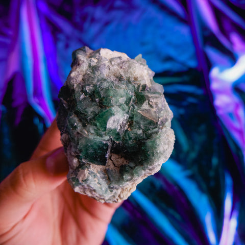 Green Fluorite Cluster