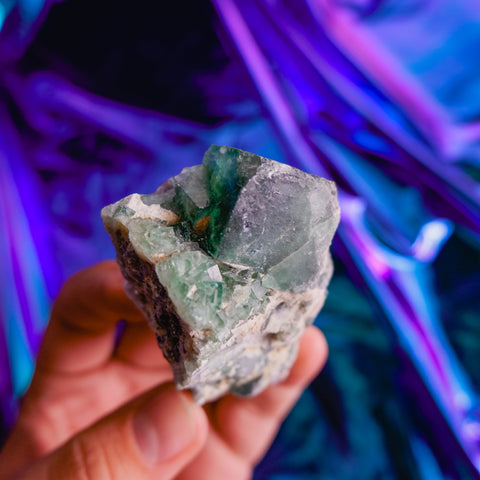 Green Fluorite Cluster