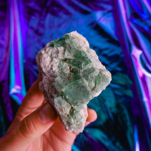 Green Fluorite Cluster