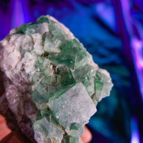 Green Fluorite Cluster