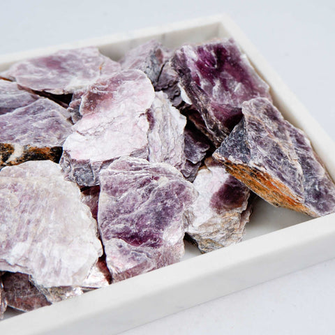 Lepidolite Slab - Crystal & Stone