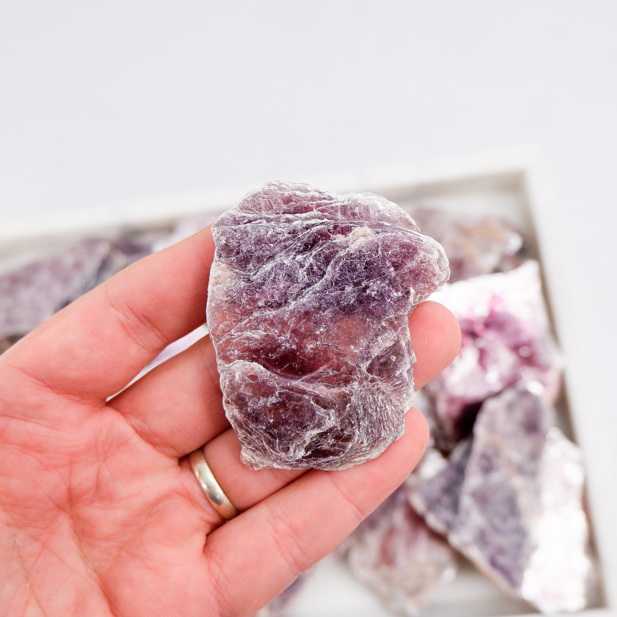 Lepidolite Slab - Crystal & Stone