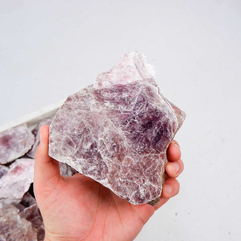 Lepidolite Slab - Crystal & Stone