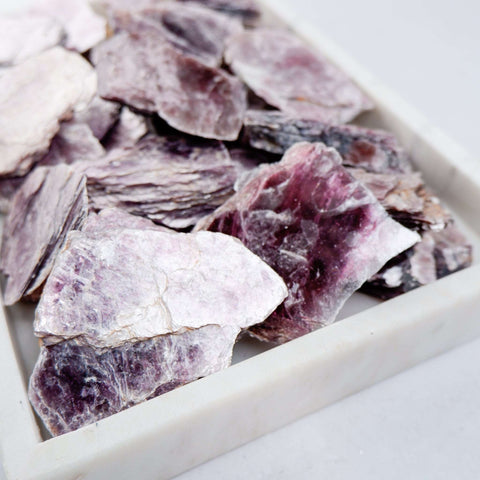 Lepidolite Slab - Crystal & Stone