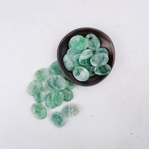 Green Fluorite Worry Stone - Crystal & Stone