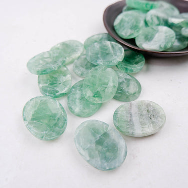 Green Fluorite Worry Stone - Crystal & Stone