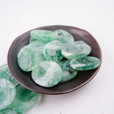 Green Fluorite Worry Stone - Crystal & Stone