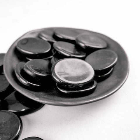 Black Jasper Worry Stone