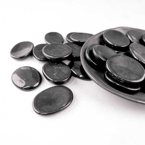 Black Jasper Worry Stone