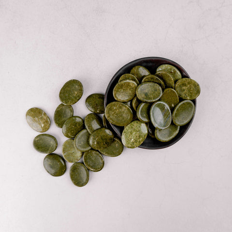 Green Jasper Worry Stone