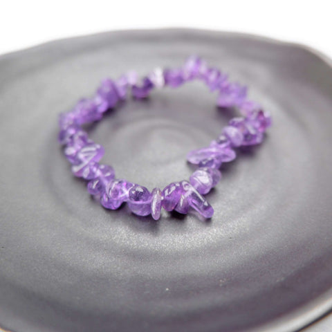 Amethyst Chip Bracelet