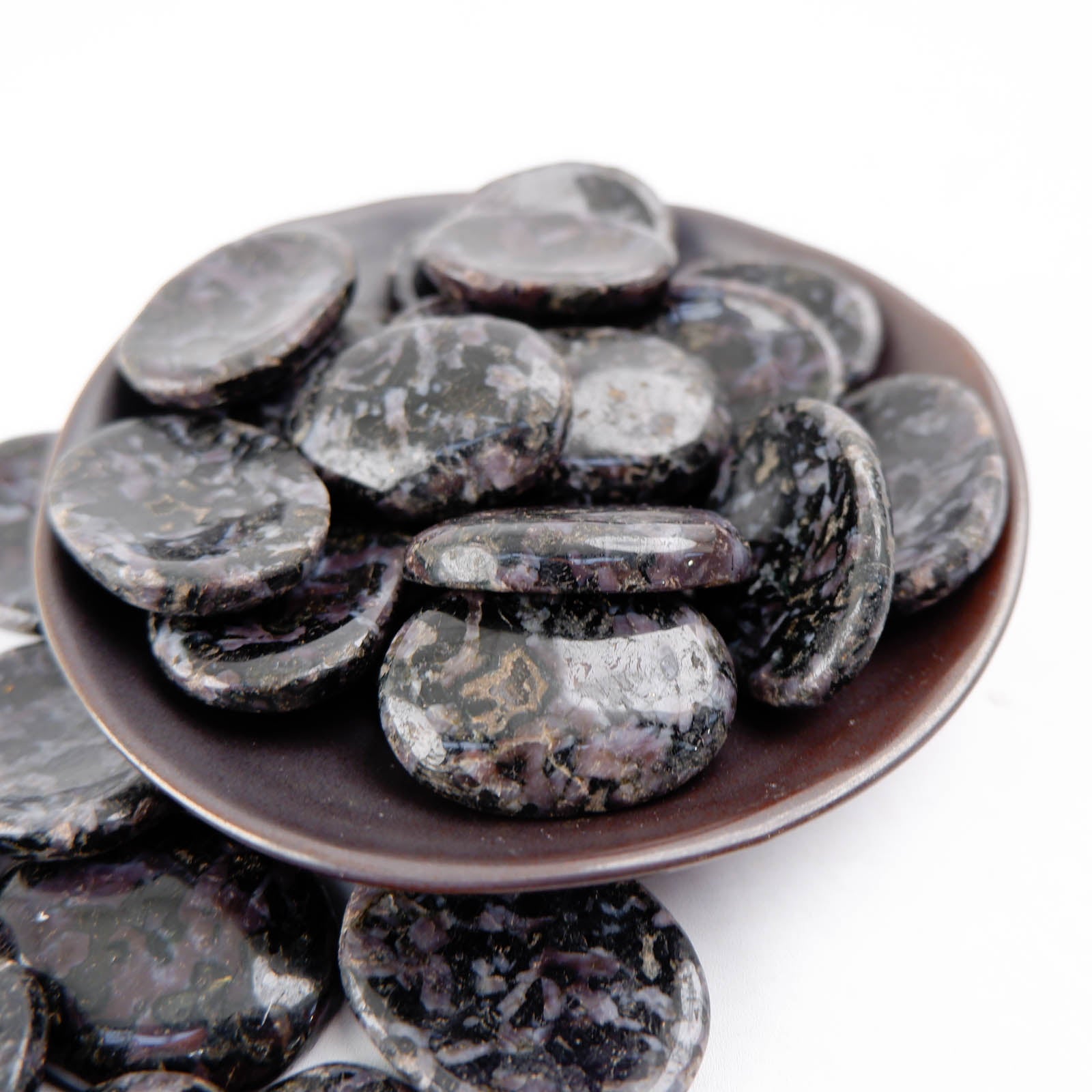 Merlinite (Indigo Gabbro) Worry Stone - Crystal & Stone