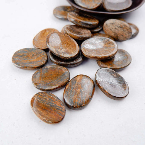 Bronzite Worry Stone - Crystal & Stone