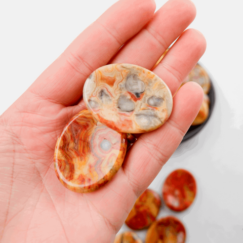 Crazy Lace Agate Worry Stone