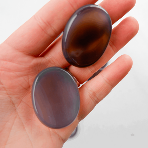 Grey Agate Worry Stone