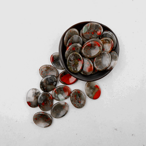 African Bloodstone Worry Stone